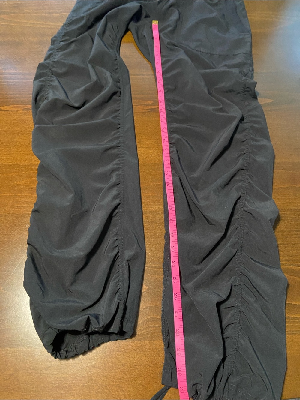 Kyodan Black Ruched Drawstring Joggers, size Small (women’s). - Picture 8 of 13